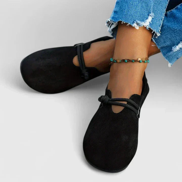Loafers For Women | Round Toe Rope Detail Mules