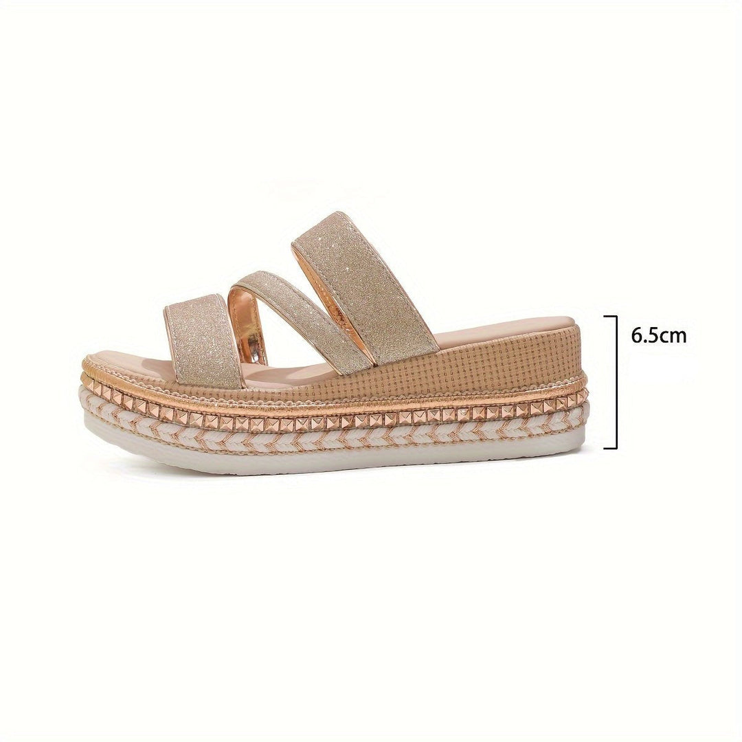 Heels For Women | Multi Strap Platform Sole Design