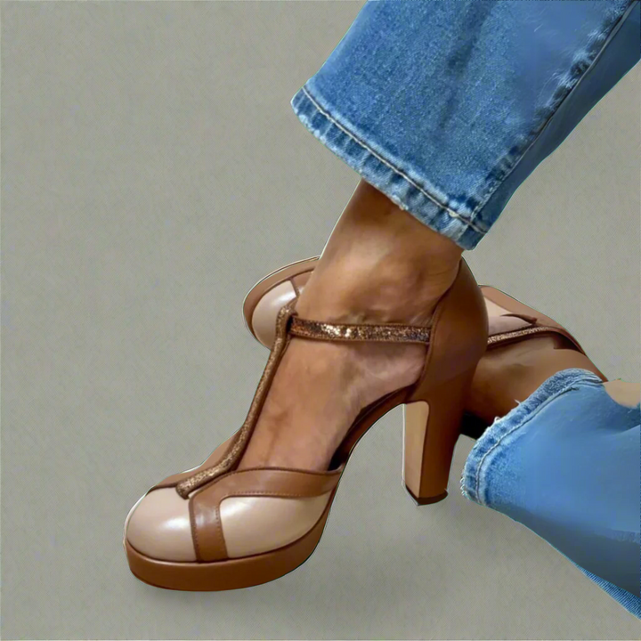 Heels For Women | T-Strap Platform Heel Design