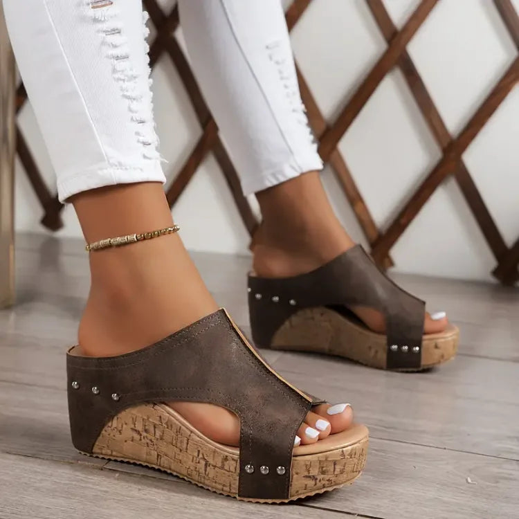 Women’s Comfort Platform Wedge Sandals Thick Sole