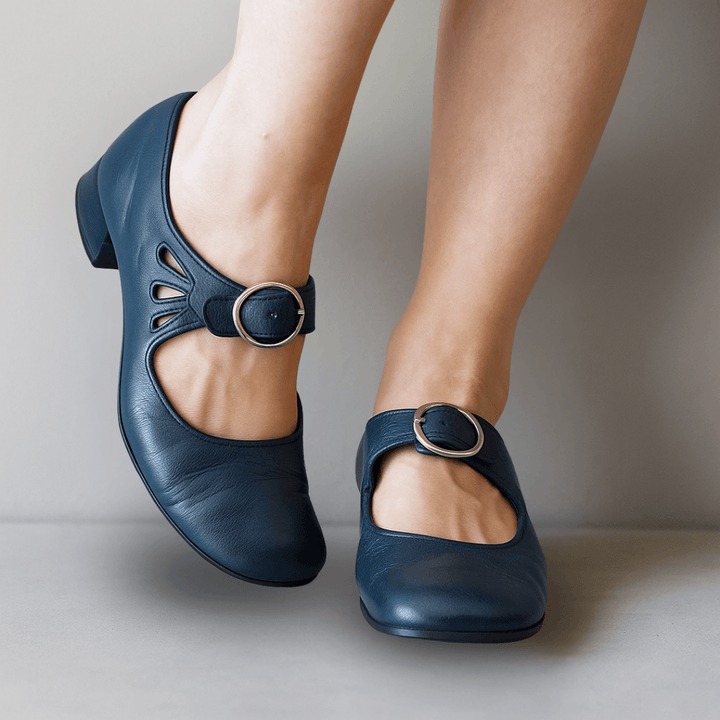 Mary Jane Shoes For Women | Buckle Strap Block Heel