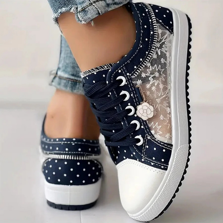 Sneakers For Women | Tie-Front  Low-Top