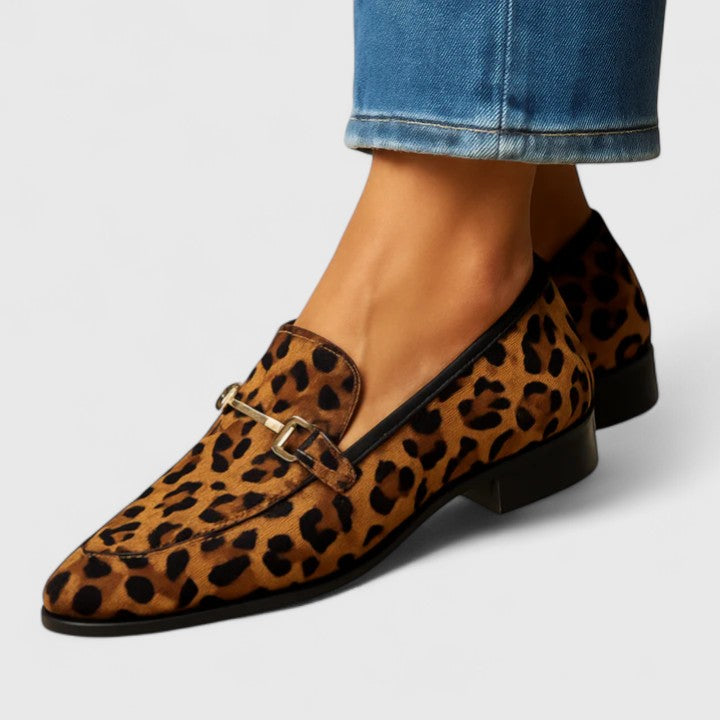 Loafers  for Women | Patterned Print Hardware Detail