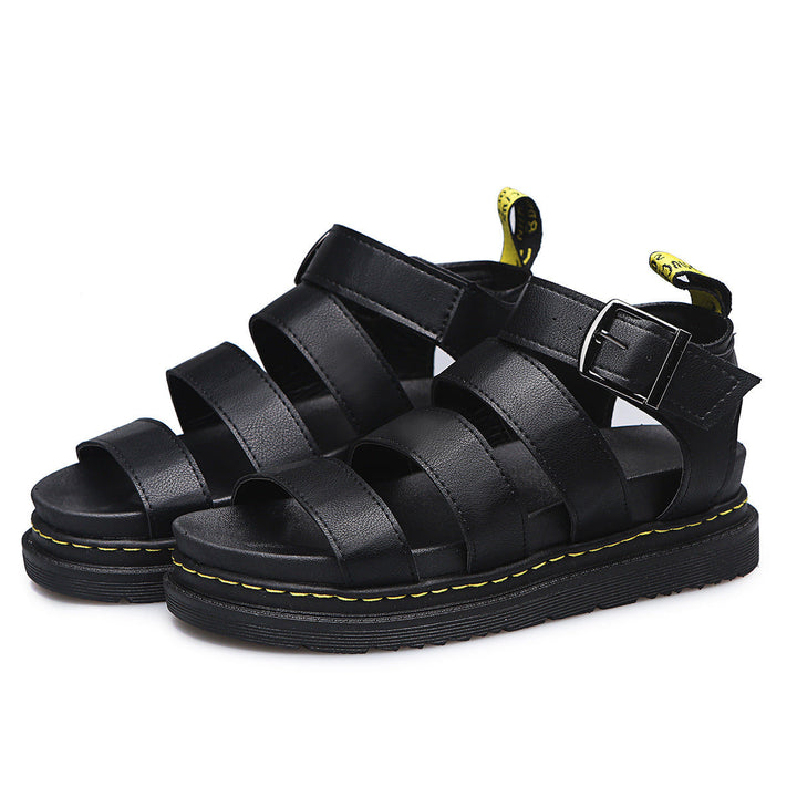 Sandals For Women | Triple Strap Platform Ankle Buckle