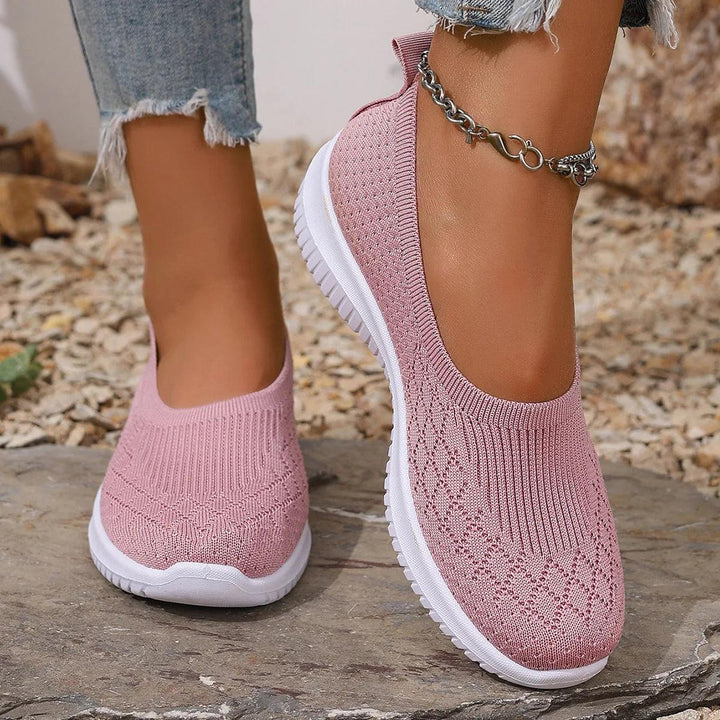 Slip on Shoes for Women | Knit Upper Closed Toe