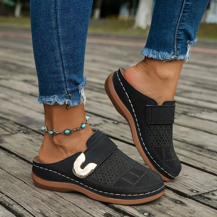 Women's Wedge Sandals | Perforated Slip-On