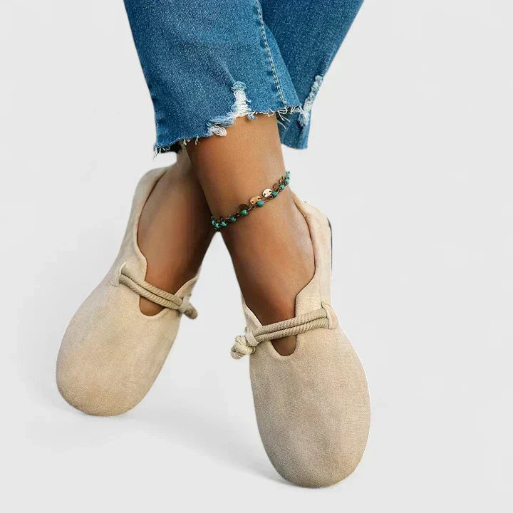 Loafers For Women | Round Toe Rope Detail Mules