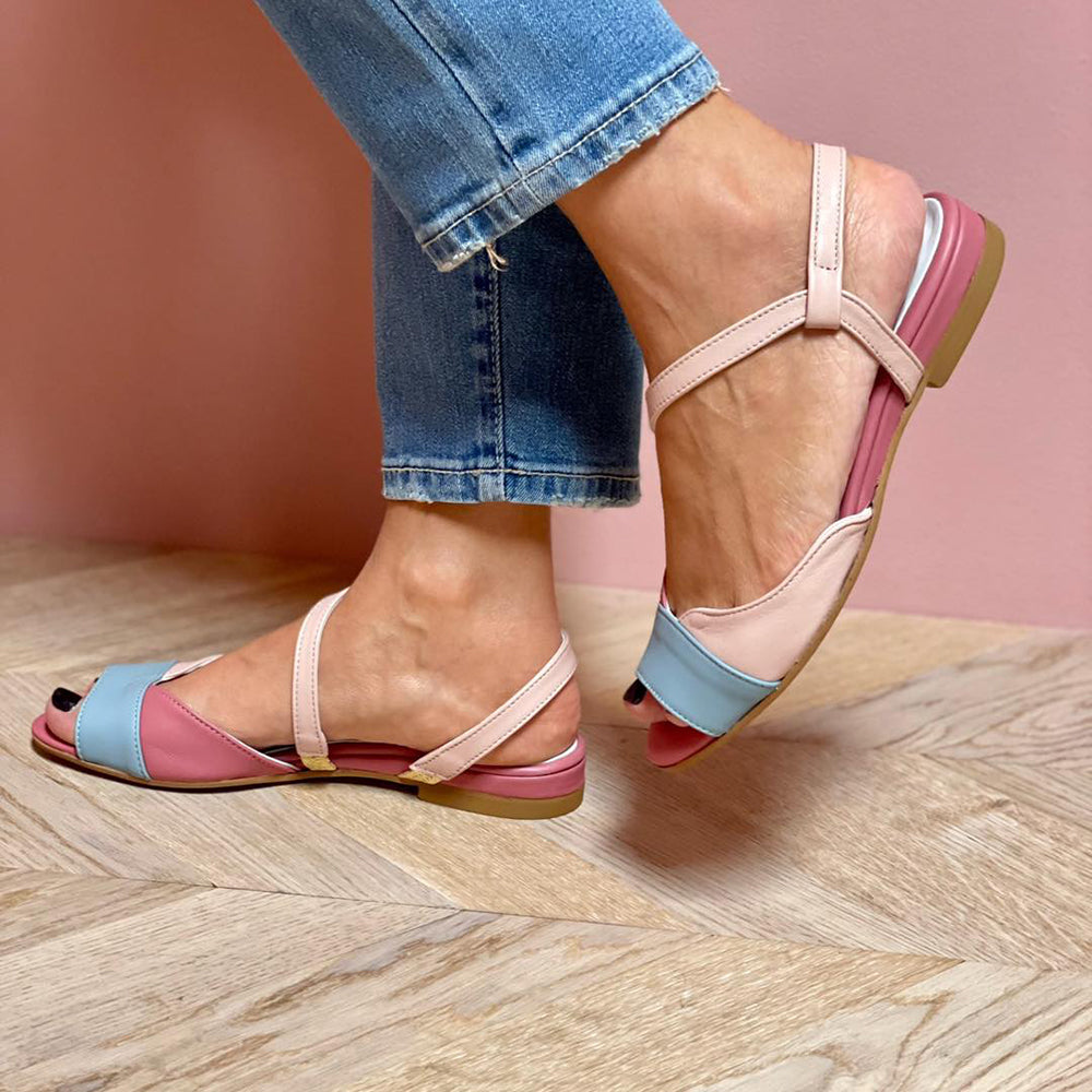 Sandals For Women | Open Toe Ankle Strap Low Cut