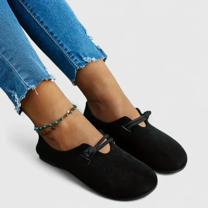 Loafers For Women | Round Toe Rope Detail Mules