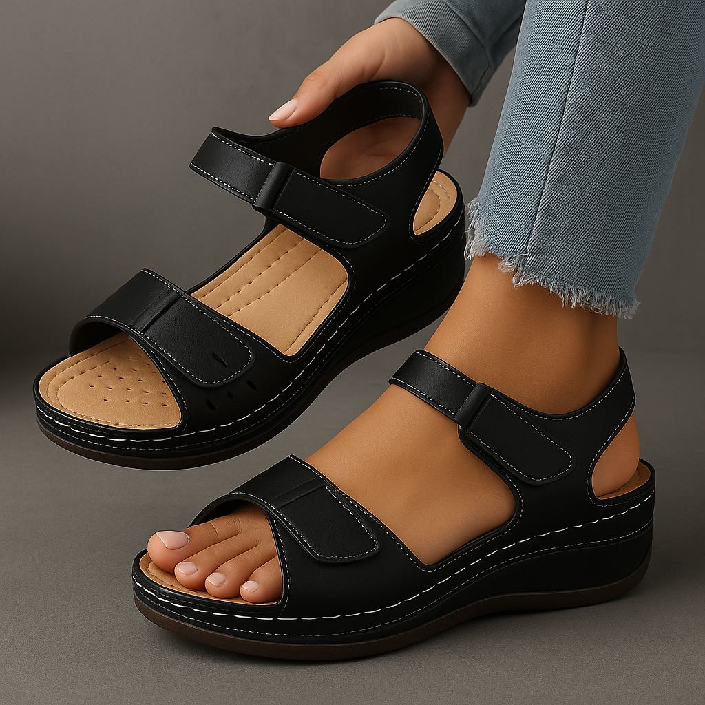 Sandals For Women | Open Toe Ankle Strap With Platform Sole