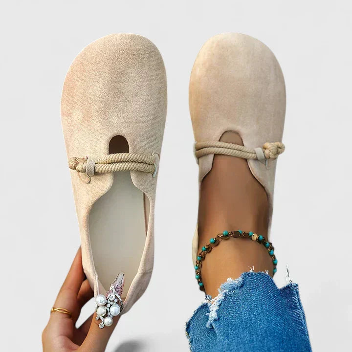 Loafers For Women | Round Toe Rope Detail Mules