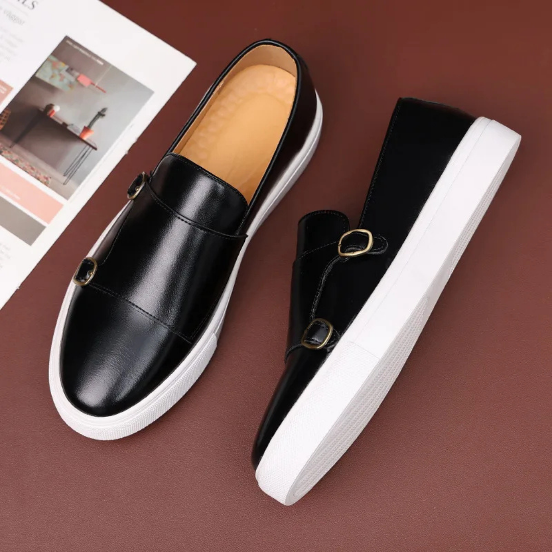 Gregory | Men's Monk Strap Slip-On Loafers