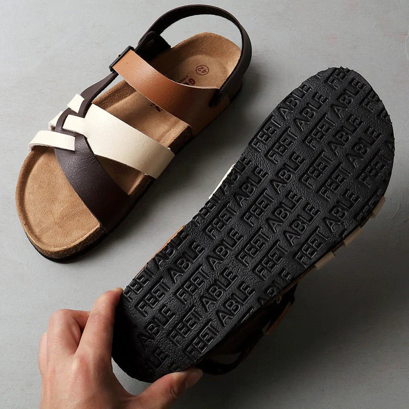 Leonard | Men's Adjustable Strap Open Toe Sandals