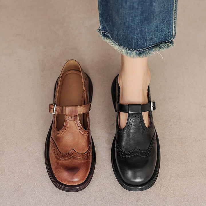 Mary Jane Shoes For Women | Closed Toe With Buckle Strap